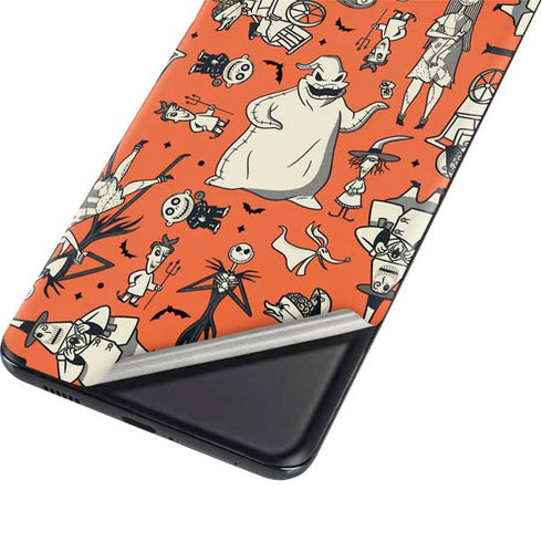 Disney The Nightmare Before Christmas Character Pattern print Galaxy S21 Plus 5G Skin